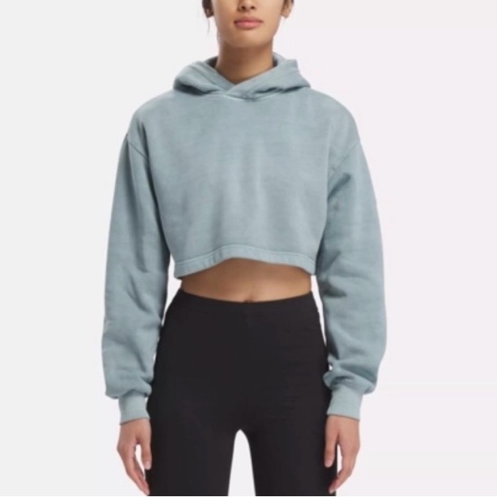 Reebok cropped Blue Sweatshirt